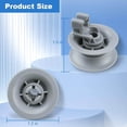 thumbnail image 2 of Simin 4 Pcs 611666 Rouleau de Support Supérieur pour Lave-Vaisselle Compatible avec Bosch Repleace dishrack Roller 00611666 PS8727423 00165313 165313 AH3477770 EA3477770 AP4355370 PS3477770, 2 of 6