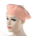 thumbnail image 2 of Visland Women Girl Solid Color Warm Winter Beret Hat French Artist Beanie Hat Ski Cap, 2 of 4