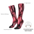 thumbnail image 4 of KLL pink butterfly Print Cool Socks Men's Women's Crew Socks Funny Crazy Novelty Stockings, 4 of 6