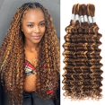 thumbnail image 1 of Cabello trenzado humano Renyarch, 18 cm, 6 mechones, mojado y ondulado, 1 of 7