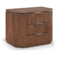 thumbnail image 1 of Meridian Furniture Astrid Brown Solid Wood And Oak Veneer Nightstand, 1 of 12