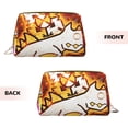 thumbnail image 2 of Saiise Geometry Dash Print Makeup Bag PU Leather Travel Makeup Bag Organizer Makeup Pouch, Portable Cosmetic Bags for Women,Cute Make Up Bag for Travel Size Toiletries Accessories Brushes, 2 of 7