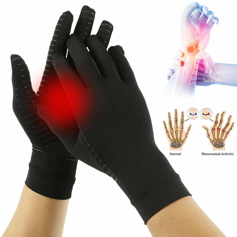 Full Finger Copper Infused Arthritis Gloves - Compression Gloves For Pain Relief, Carpal Tunnel, Tendonitis, Size Small, Breathable & Non-Slip - View #8