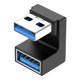 thumbnail image 1 of DQrwqpou 5V 3A Conector 10Gbps Tipo-A a Tipo-A Adaptador OTG para computadora (F), 1 of 5