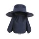 thumbnail image 5 of Sombrero plegable para el sol al aire libre, sombrero de pescador portátil para acampar, escalar y viajar. Azul marino, 5 of 9