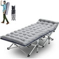thumbnail image 6 of ABORON Folding Camping Cot for Adults with Removeable Mattress & Carry Bag, Heavy Duty 1200D Folding Cots, Folding Sleeping Cots, 6 of 12