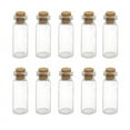 thumbnail image 6 of QHUDLV 10-Pack Small Clear Glass Bottles with Cork Storage Vials, 6 of 9
