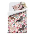 thumbnail image 2 of Dachshund and Flower Duvet Cover and Pillowcase Set for Single Bedding, Bedroom Accessories for Kids Teens, 2 of 5