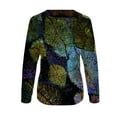 thumbnail image 5 of Dyegold Women's Long Sleeve Shirts Savings Comfy Y2k Fleece Winter Shirts Graphic Western Floral Printed Sweater Ladies Plus Size Jacket Vintage Casual Sweatshirt Workout Teen Girls Hoodie Tops, 5 of 5