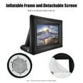 thumbnail image 6 of 14ft Large Inflatable Movie Screen Outdoor Projection Screen Projector Movie Screen with Air Blower + Rope + Base Stakes + Storage Bag for Outdoor Backyard Lawn Beach, 6 of 10