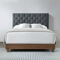 thumbnail image 5 of Modway Anya Full Modern Style Polyester Fabric Bed in Beige Finish, 5 of 6