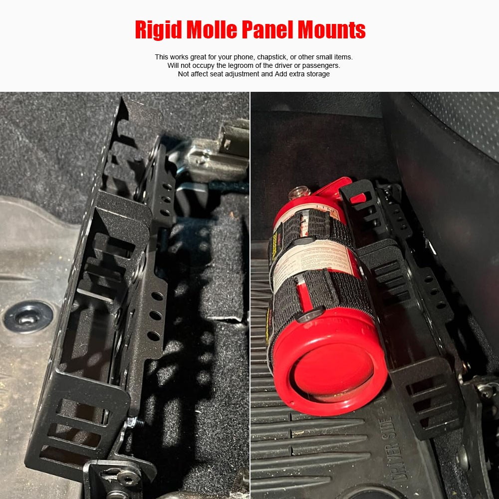 Universal Front Seat Brackets Multifunction Tactical Organizer Storage Tray