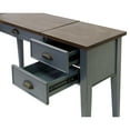 thumbnail image 4 of Martin Furniture Fairmont Farmhouse Wood Desk with Storage Drawer in Blue, 4 of 14