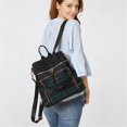 thumbnail image 4 of Sac à Dos à Carreaux Rouges pour Femmes, Mode Décontractée, Sac de Jour, Double Usage, Sac d'Épaule de Voyage, Sac à Dos, 4 of 5