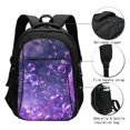 thumbnail image 3 of Balery Purple Bubble Abstract Art Mochila con carga USB para hombre y mujer - Mochila impermeable y antirrobo para laptop con puerto USB para viajes, trabajo, 3 of 7