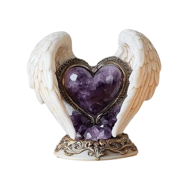 Letrero de mesa con alas de ángel Strade Fareast Limited adorno romántico 7,3x7 pulgadas 2D