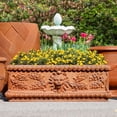 thumbnail image 5 of DAVYLINE Heavy Duty Large Cement Planter Box - Vintage Lion Head Concrete Rectangular Planter - 42.5" L. x 19" W. x 14.5" H. Rust Color, 5 of 6