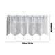 thumbnail image 3 of Ganfancp Transparente Blanco Valance Rod Encaje Medio Cortinas Adecuado para Cocina Salón Baño Cafe Bohemio Patrón Floral Granjas Village Borla Cortinas Ofertas y Liquidaciones 1X Cortinas, 3 of 6