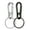 Silver Black, variant on Durable Metal Keychain Clip Key Ring Holder, Compact Key Organizer, Convenient Key Finder for Home Car Keys, Stylish for Men & Women