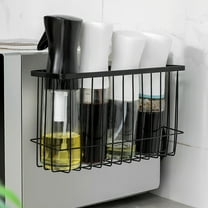 Stainless Steel Refrigerator Magnetic Storage Rack, Side Organizer for Small Items, Durable & Space-Saving, Multifunctional