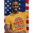 thumbnail image 2 of Happy 4Th Of July! America T-Shirt Men -Image by Shutterstock, Male x-Large, 2 of 4