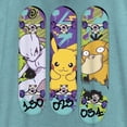 thumbnail image 2 of Women's Pokemon Mewtwo, Pikachu, and Psyduck Skateboard Decks Racerback Tank Top Tahiti Blue Small, 2 of 4