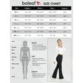 thumbnail image 7 of BALEAF Women's Fleece Lined Pants Winter Thermal Warm Hiking Yoga Pants with Zipper Pockets Bootcut High Waist Flare Leggings Black L, 7 of 7