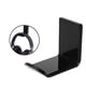 thumbnail image 3 of Bearachild Colgador de almacenamiento de auriculares Estante portátil para auriculares domésticos de color sólido Electrónica Negro 2 piezas, 3 of 6