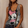 thumbnail image 4 of Vestido corto de tirantes sin mangas para niñas de Disney, ropa de mujer para jóvenes, camiseta con estampado de Mickey Mouse, camiseta sin mangas para mujer, 4 of 5