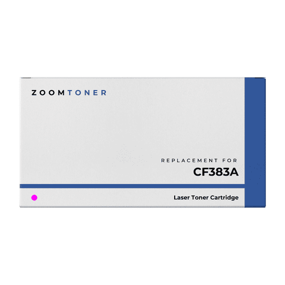 Zoomtoner Compatible with HP CF383A Laser Toner Cartridge - Regular Yield - Magenta