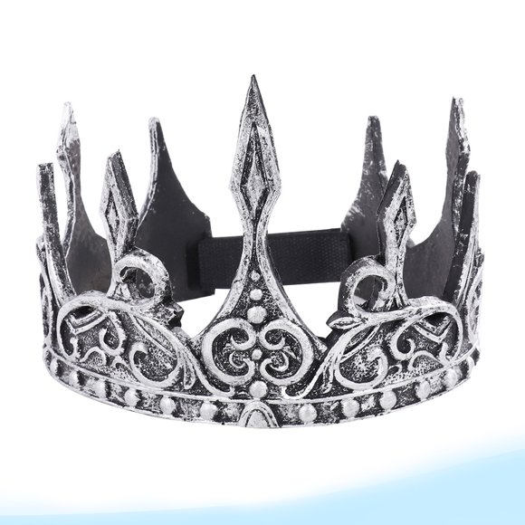 1 Pce Couronne de Roi Antique Médiévale en Mousse Cadeaux de Fête Couvre-Chef Performance Couronne de Monarque pour Banquet Théâtre Halloween