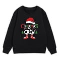 thumbnail image 4 of Grand Enfant Chandail à Capuchon Garçon Grand Chandail à Capuchon Enfants Chandail Confortable Femme Chat Cordon de Serrage Noël Enfants Manches Longues Col Rond Chandails en Molleton Imprimé Lettre Léger Chandails en Molleton Blouse T Noir 9-10 Ans, 4 of 6
