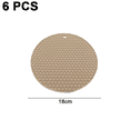 thumbnail image 2 of Thick Coasters for Drinks & Coffee Wooden Table,Ripple,Stain-Resistant,Non-Absorbent, 2 of 5