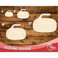 thumbnail image 3 of Unfinished Wood Curling Stone Shape 18" / 1/2", 3 of 3