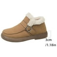 thumbnail image 4 of Wowcloth Women's Snow Boots - Fleece-Lined Warm Comfortable Anti-Slip Flat Sole with Solid Color Round Toe Casual Fashion Ankle Footwear for Winter, 4 of 9