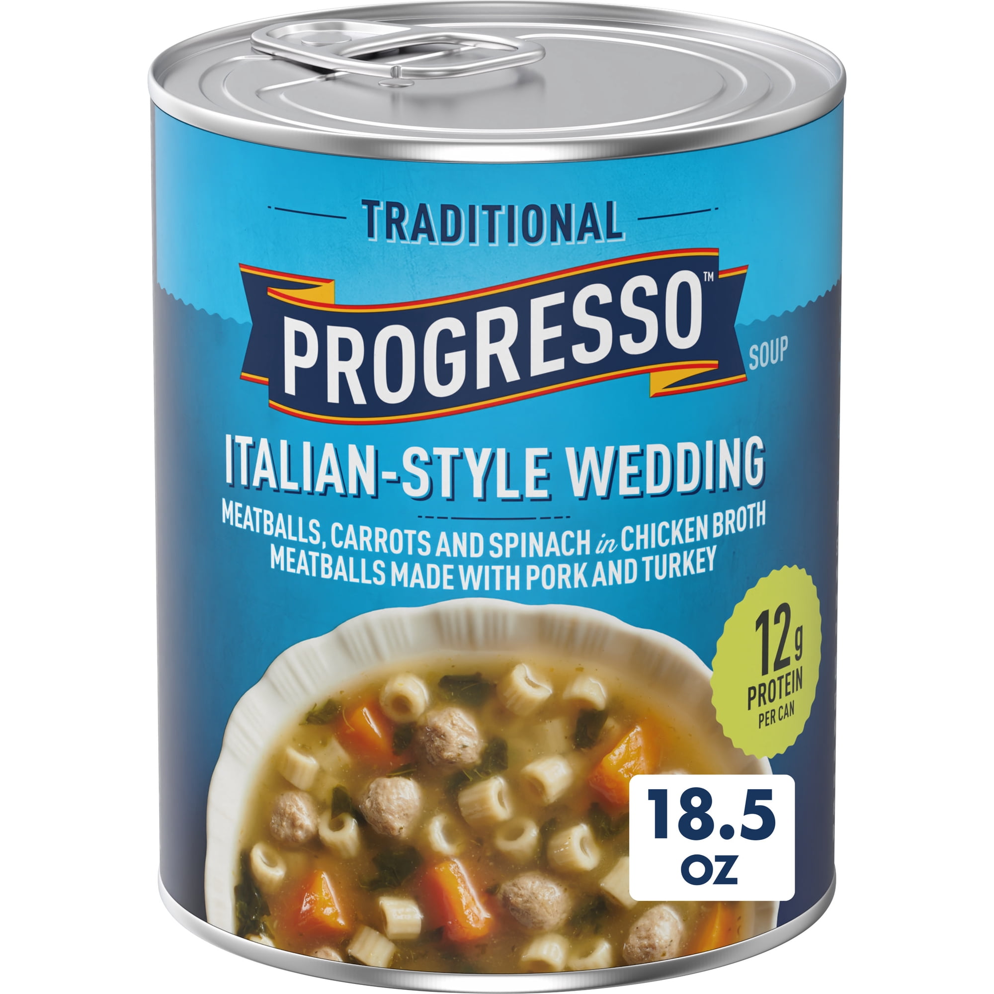 Progresso Italian-Style Wedding Soup, Traditional Canned Soup, 18.5 oz
