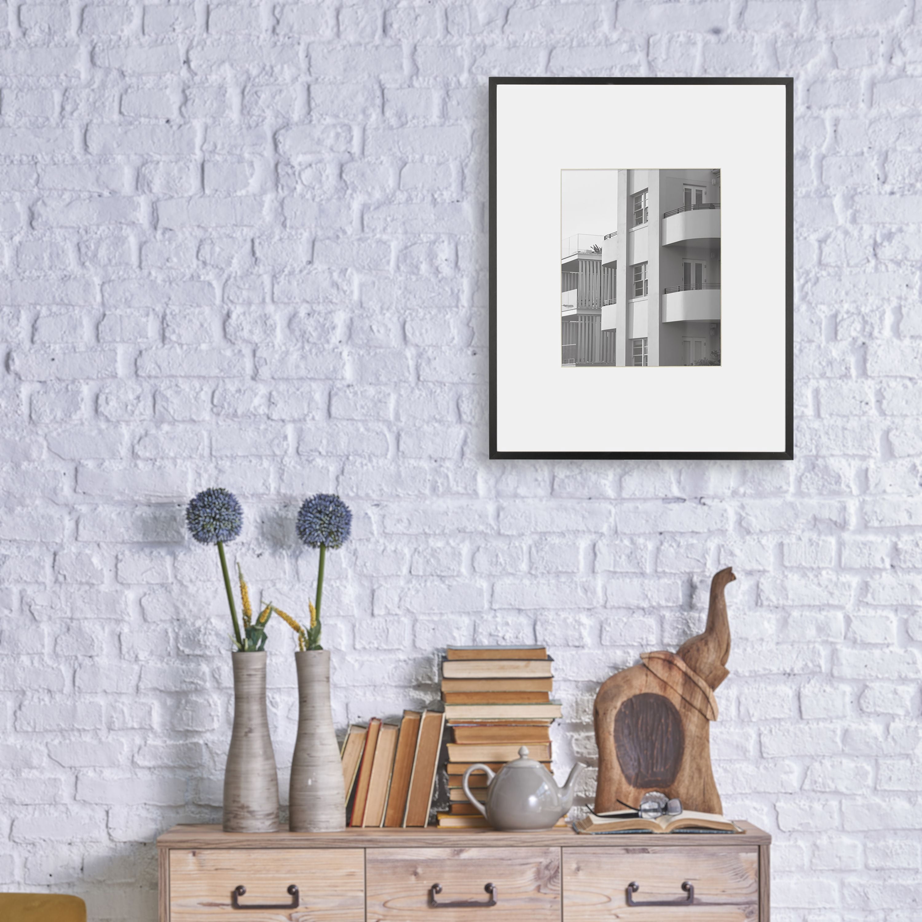 Better Homes & Gardens 14x18 Matted to 8x10 Metal Gallery Wall Picture Frame, Black, Non Glare