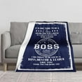 thumbnail image 4 of Boss Gifts for Men, Gift for Male Boss Blankets 60"x50", Boss Day Gifts, Going Away Gift for Boss, Boss Birthday Gifts for Men, Boss Gifts from Employees, Boss Appreciation Gifts for Christmas, 4 of 5