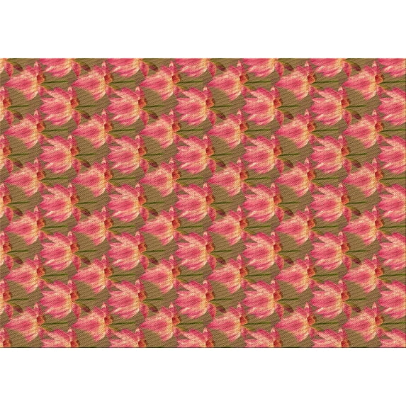 Ahgly Company Indoor Rectangle Patterned Lava Red Area Rugs, 6' x 9'