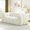 Beige, variant on YWEN 68 Inch Chenille Loveseat Sofa, Cloud Deep Seat Comfy Couch, Modern Pumpkin Shaped Boneless Sofa for Living Room Bedroom, No Assembly