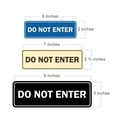 thumbnail image 2 of Standard Do Not Enter Sign (Brushed Silver) - Medium, 2 of 5