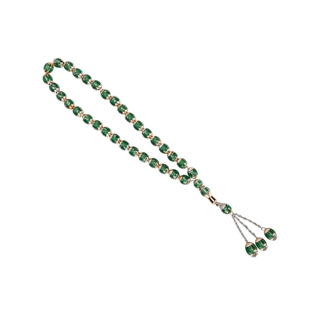 Perles de Prière Musulmanes en Résine, Mots Ronds Unisexes, Accessoire de Culte, 7 Couleurs, Design Élégant