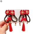 thumbnail image 2 of vnanda New Year Hairpins 1 Pair Girls Hairpins Chinese Style Tassel Plush Ball Fake Braided Hair Bow Decor Anti-slip Festive Photo Prop New Year Hair, 2 of 8