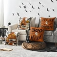 thumbnail image 4 of Sm:)e Boo Spooky Ghost Pumpkin Car Halloween Pillow Covers 18x18 Inch Set of 2, Cushion Covers for Sofa Home Decor, 4 of 8