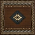 thumbnail image 2 of United Weavers Brunswick Avalon Southwestern Border Runner Rug, Brown, 1'11" x 7'4", 2 of 2