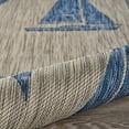thumbnail image 5 of 2â€™ x 3â€™ Gray Sailboat Indoor Outdoor Scatter Rug, 5 of 5