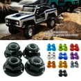 thumbnail image 3 of maskred 4pcs Alliage d'Aluminium Nylon Roue Écrou de Blocage pour 1/10 Axial SCX10 Crawler Robuste et Durable Alliage d'Aluminium Nylon Roue Titane 1Set, 3 of 6