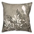 thumbnail image 2 of Creative Products Bird on Branch on Gray 18x18 Indoor / Outdoor Pillow, 2 of 3