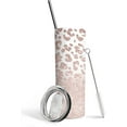 thumbnail image 1 of Leopard Tumbler With Lid and Straw Stainless Steel 20oz Cheetah Tumbler Leopard Print Skinny Tumbler Insulated Cheetah Print Cups Water Bottle Coffee Tumbler Travel Mug Gifts for Women, 1 of 6