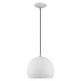 thumbnail image 3 of Livex Lighting 41181-37 Piedmont 10" Wide Pendant - Shiny Cobalt Blue / Polished Chrome, 3 of 10